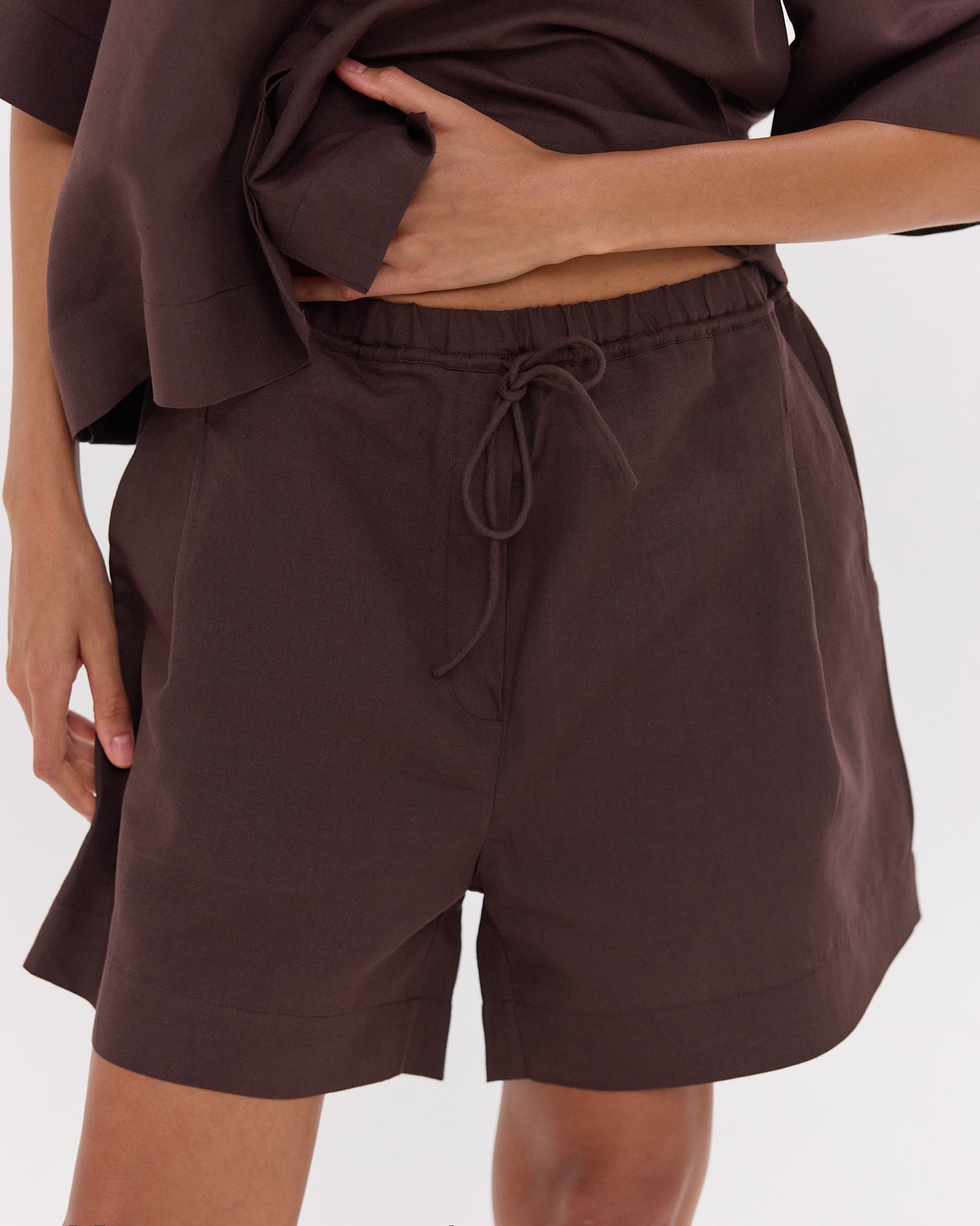 The Drawstring Shorts | Brazil Nut by Cloth & Co.