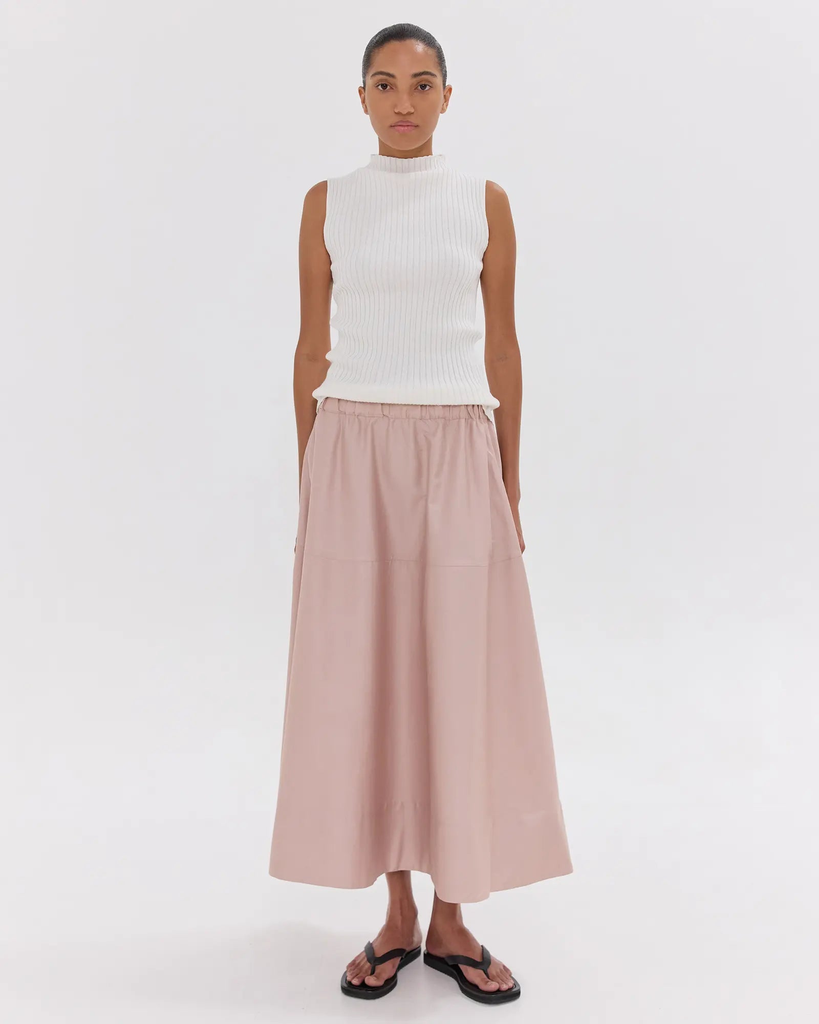 The Maxi Skirt | Lotus by Cloth & Co. crafted in natural fibres.