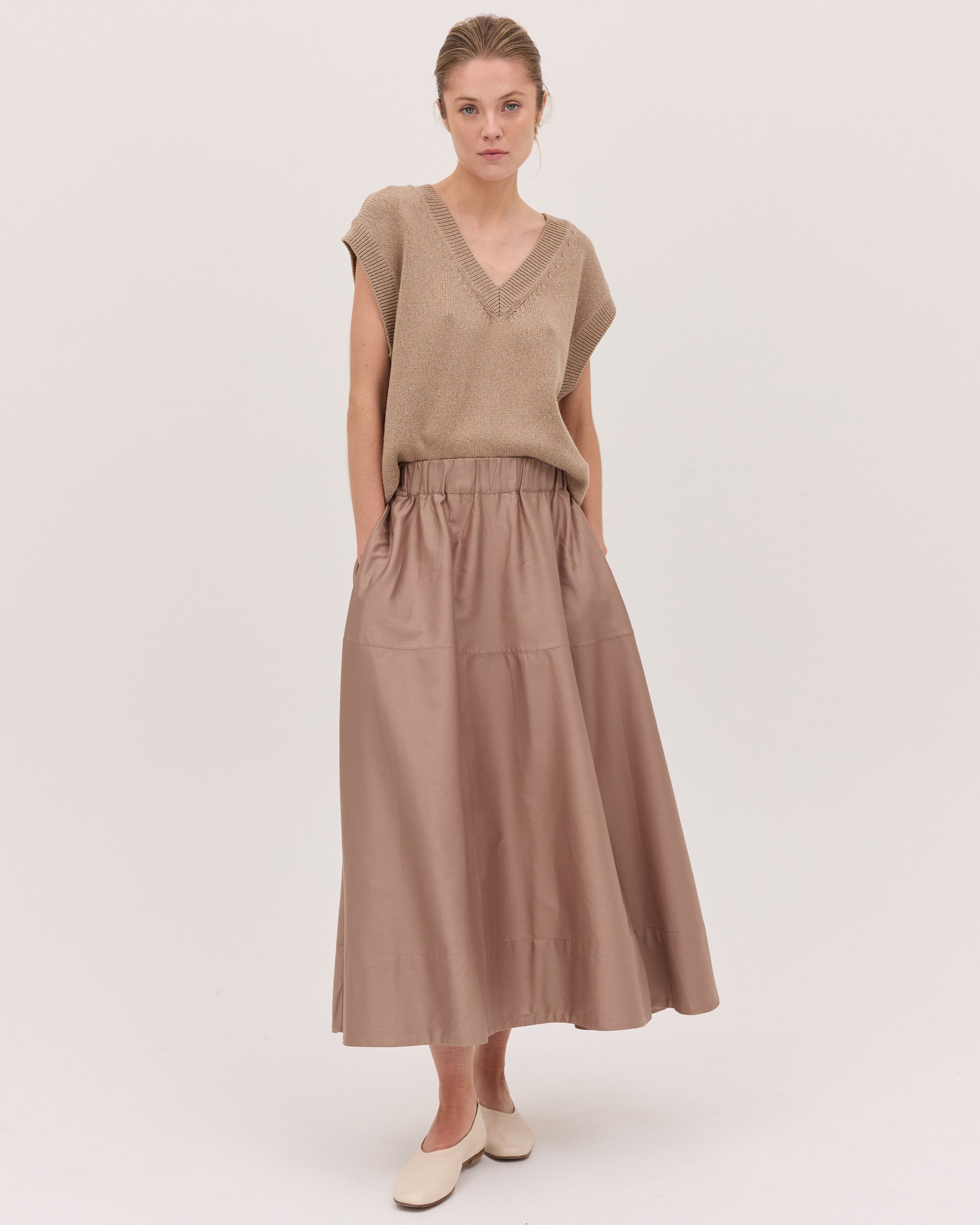 The Maxi Skirt | Mocha by Cloth & Co.