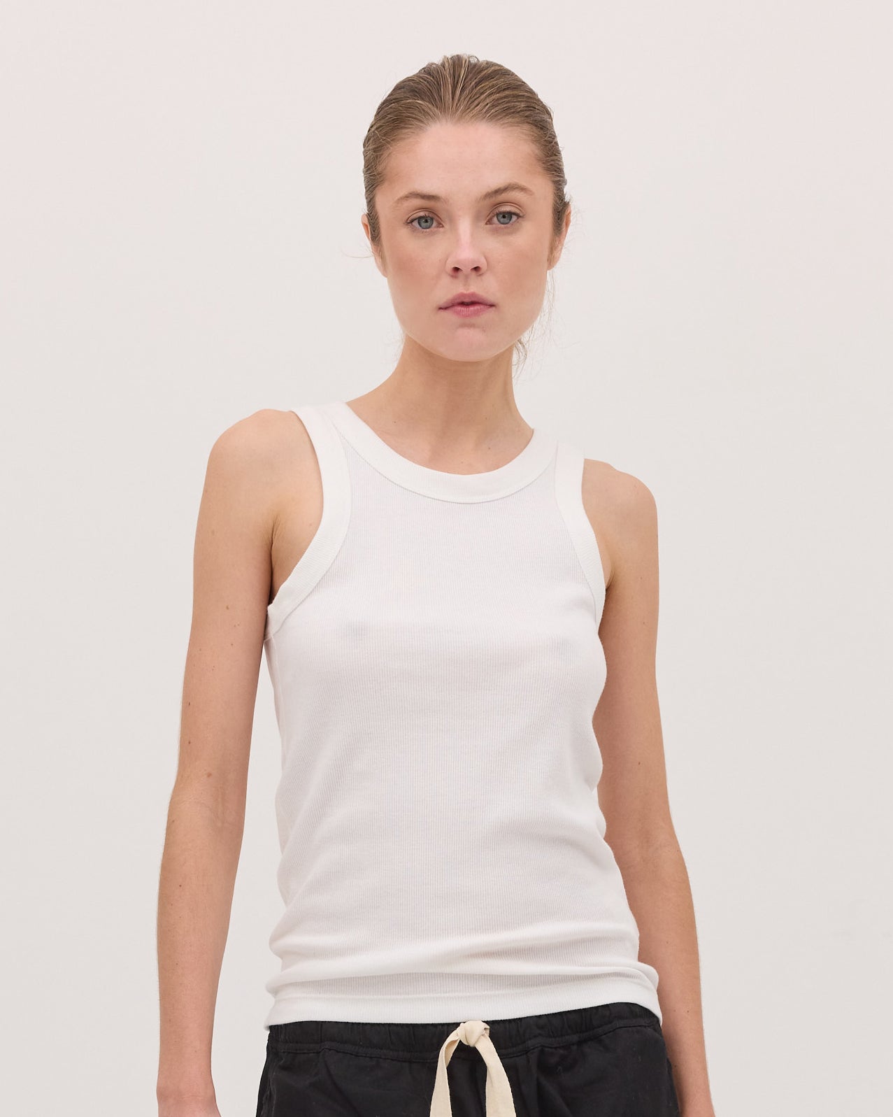 The Ribbed Tank | White by Cloth & Co.