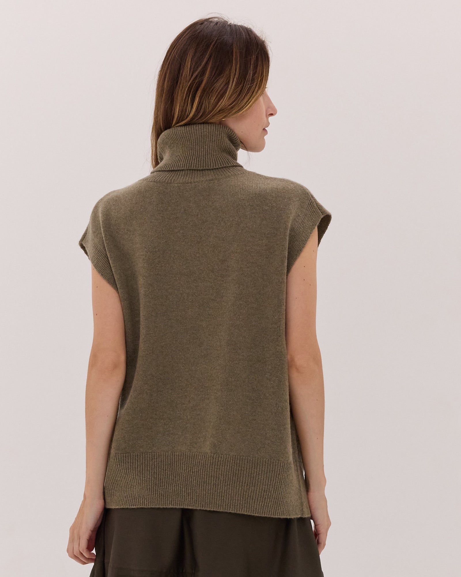 The Roll Neck Vest | Breen by Cloth & Co.