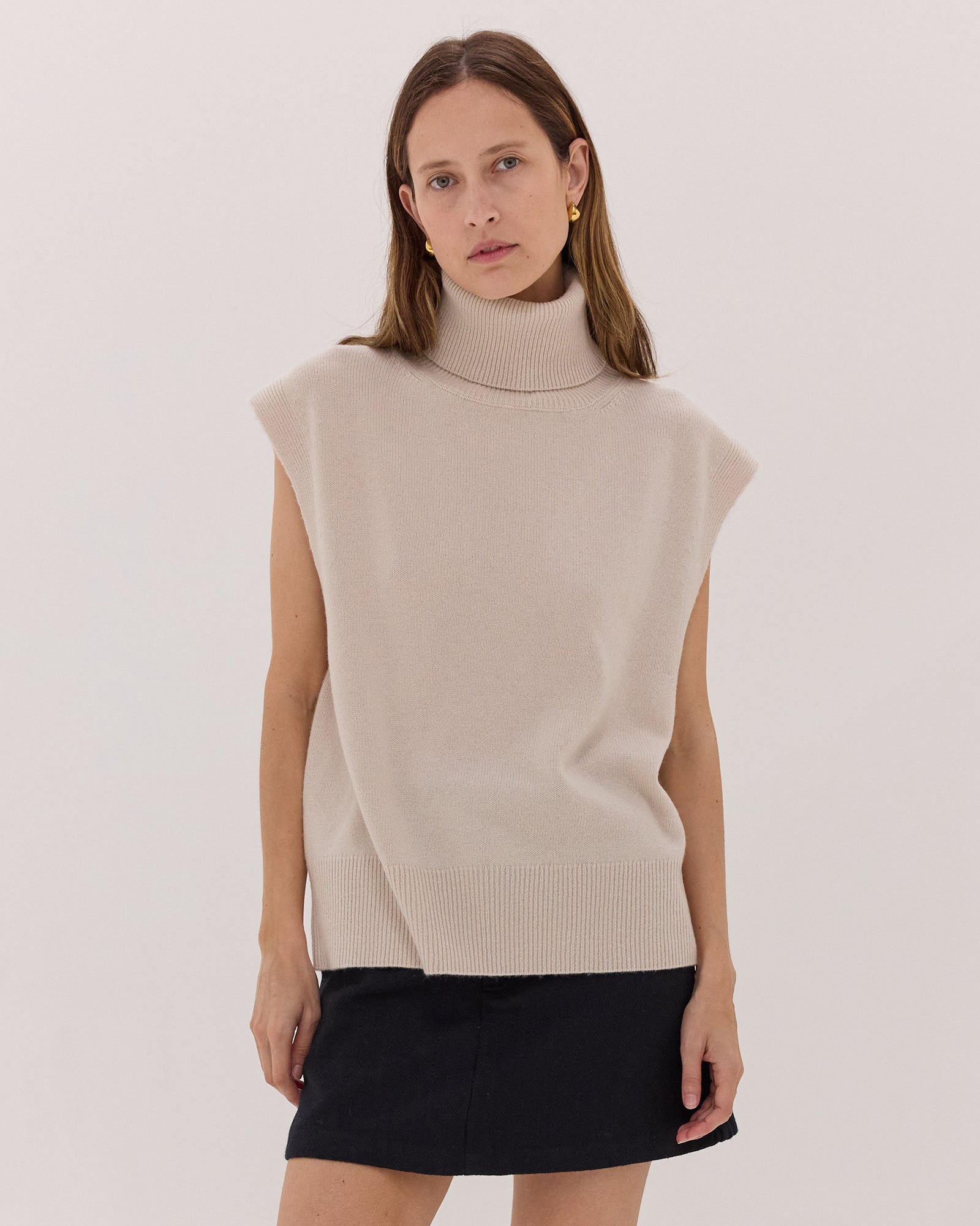 The Roll Neck Vest | Jasmine by Cloth & Co.