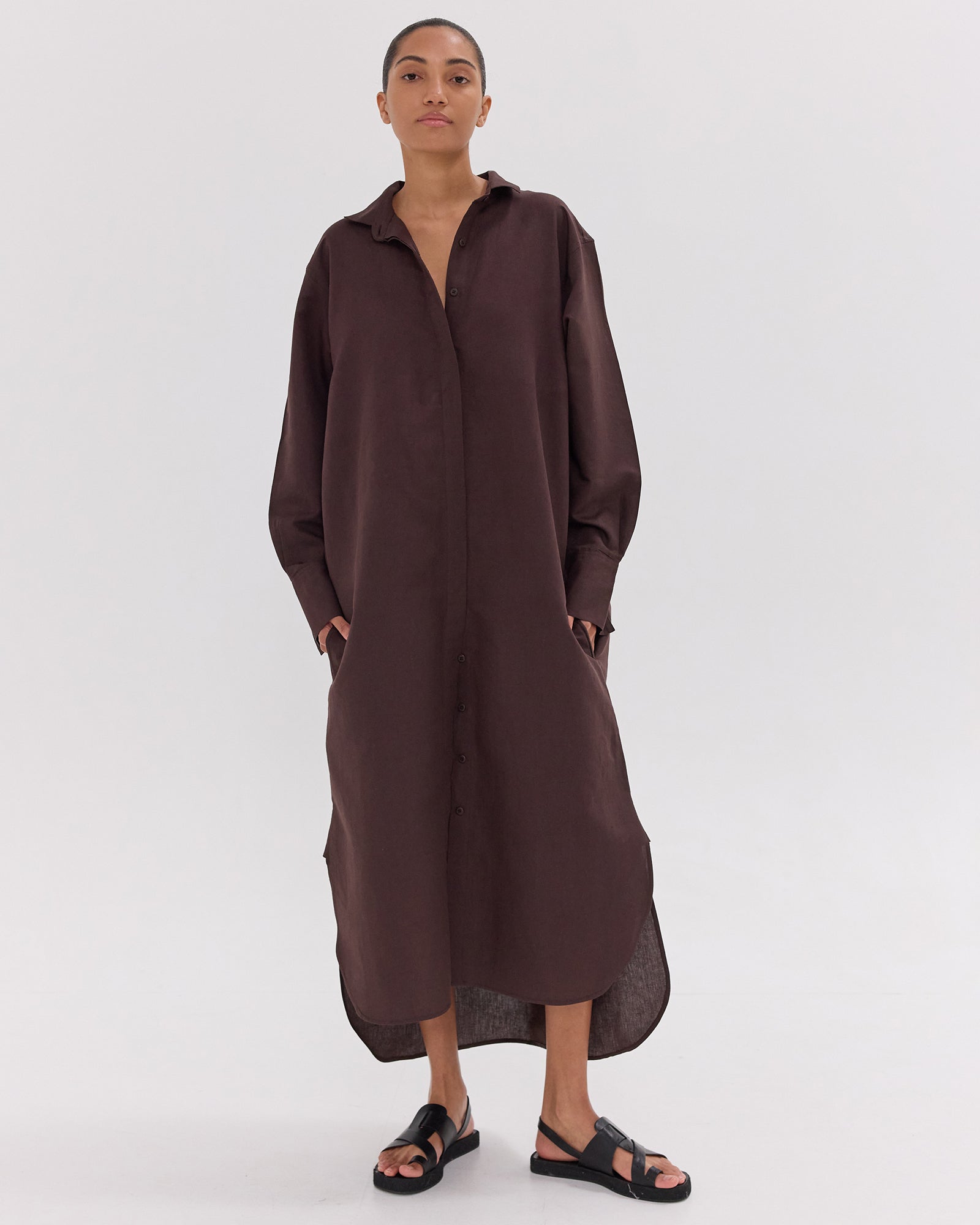 The Shirt Dress | Brazil Nut by Cloth & Co.