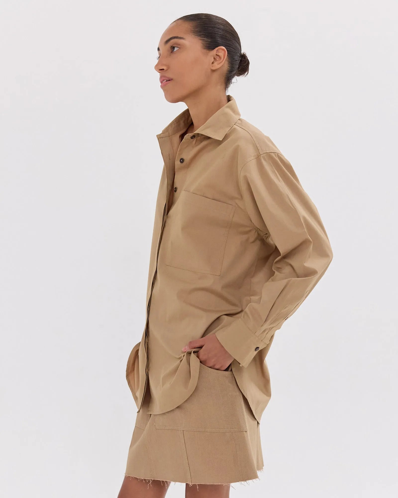 The Short Element Skirt | Italian Wheat by Cloth & Co.