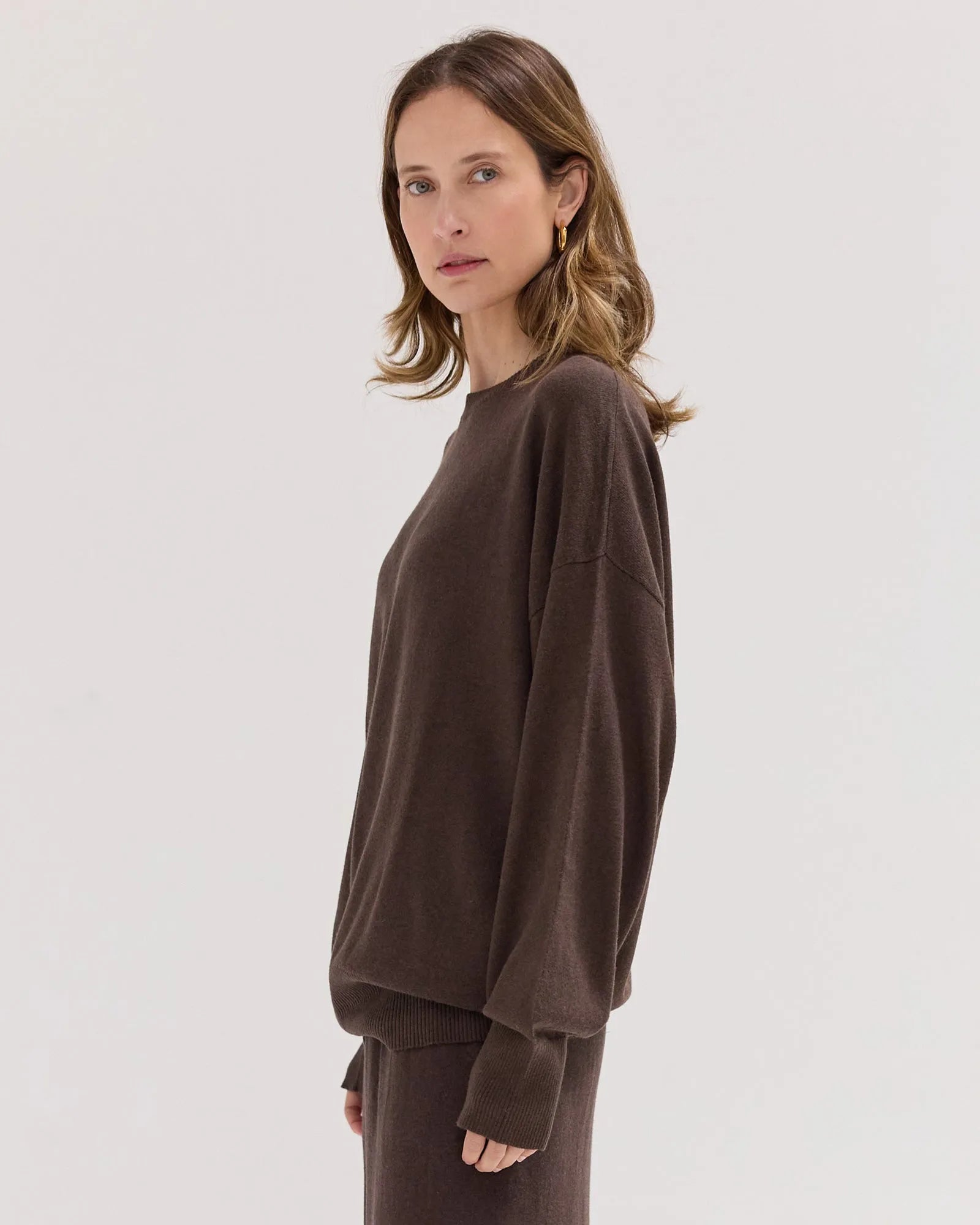 The Travel Sweater | Brazil Nut by Cloth & Co.