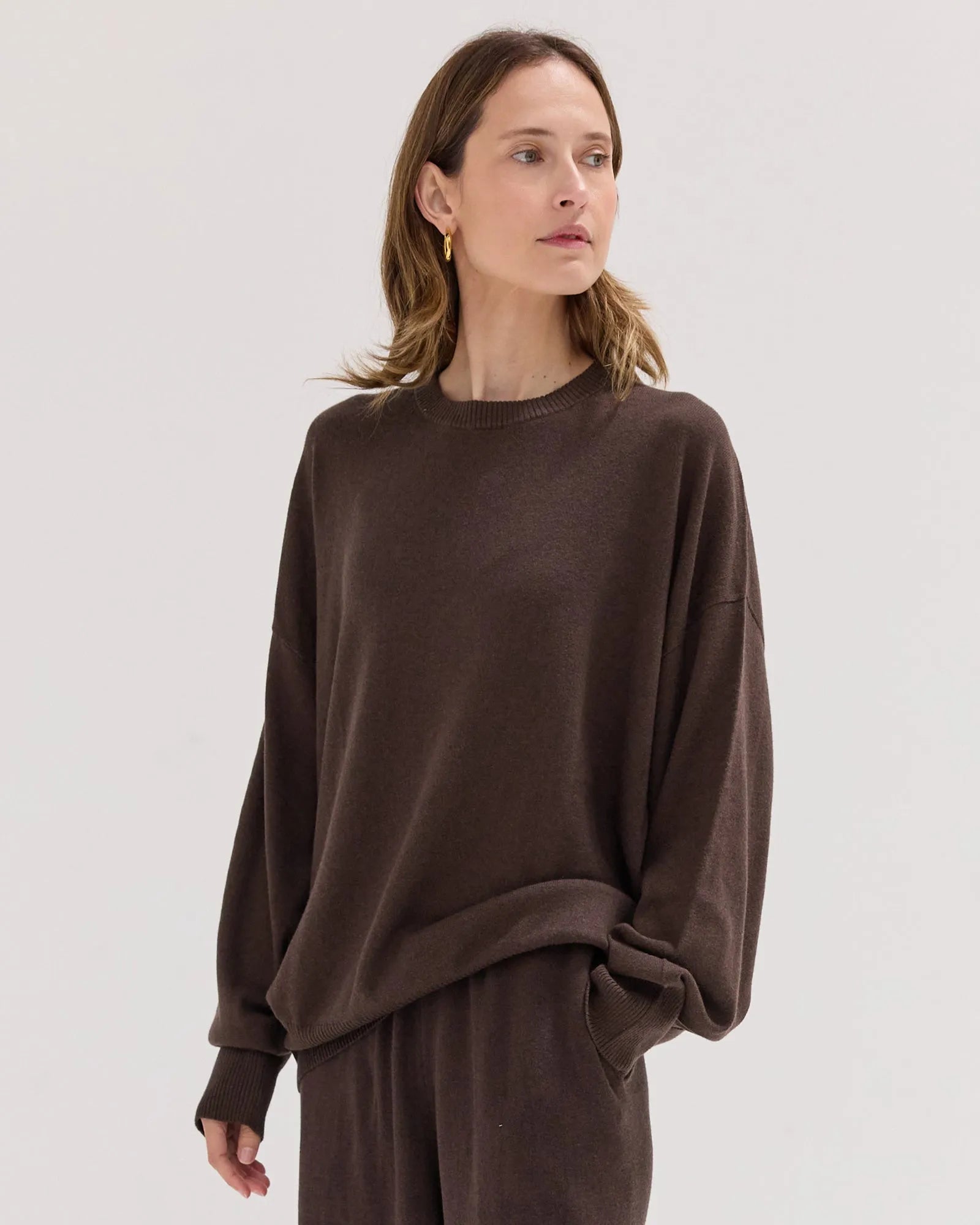The Travel Sweater | Brazil Nut by Cloth & Co.
