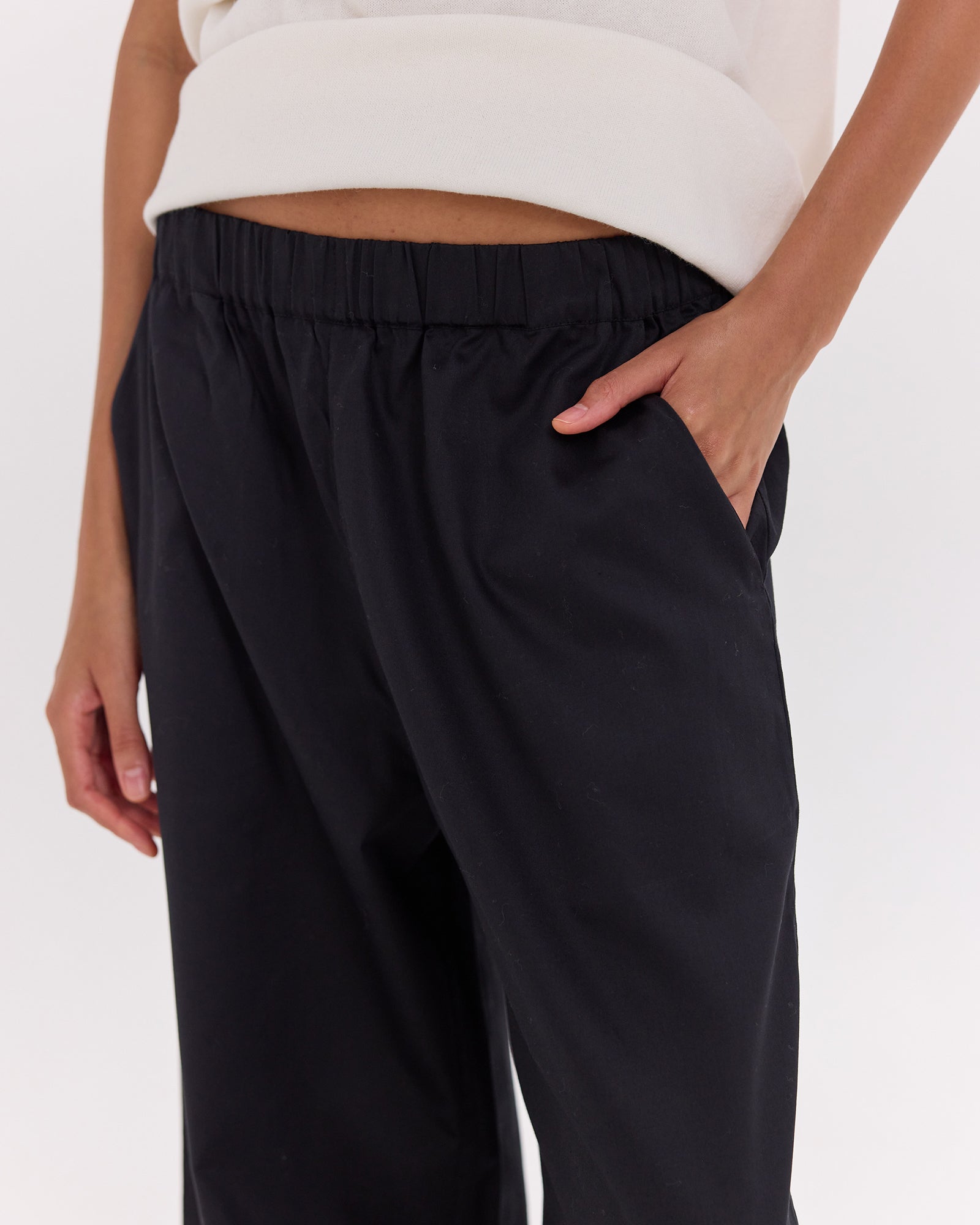 The Wide Leg Pant | Black by Cloth & Co.