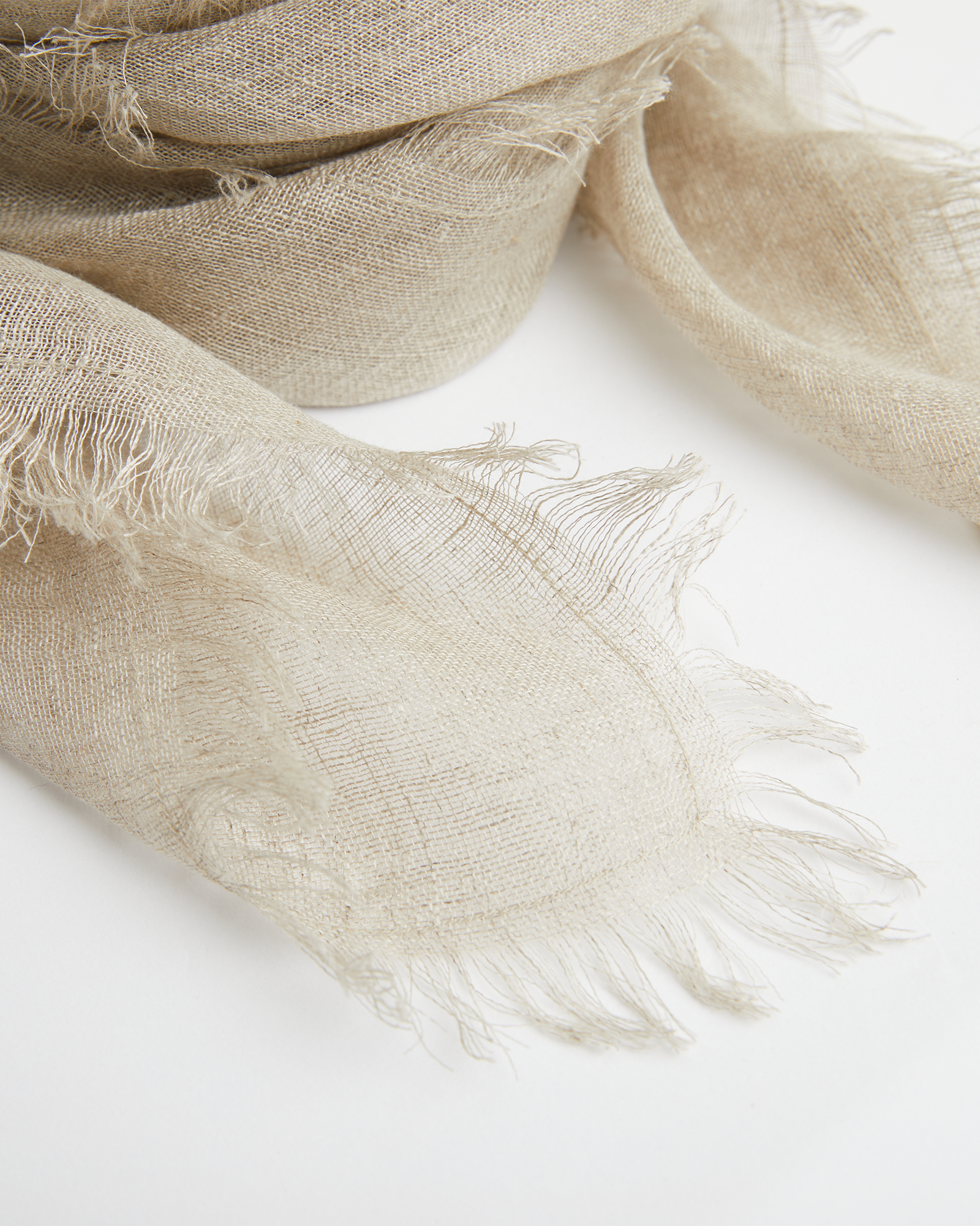 The Linen Scarf | Wheat