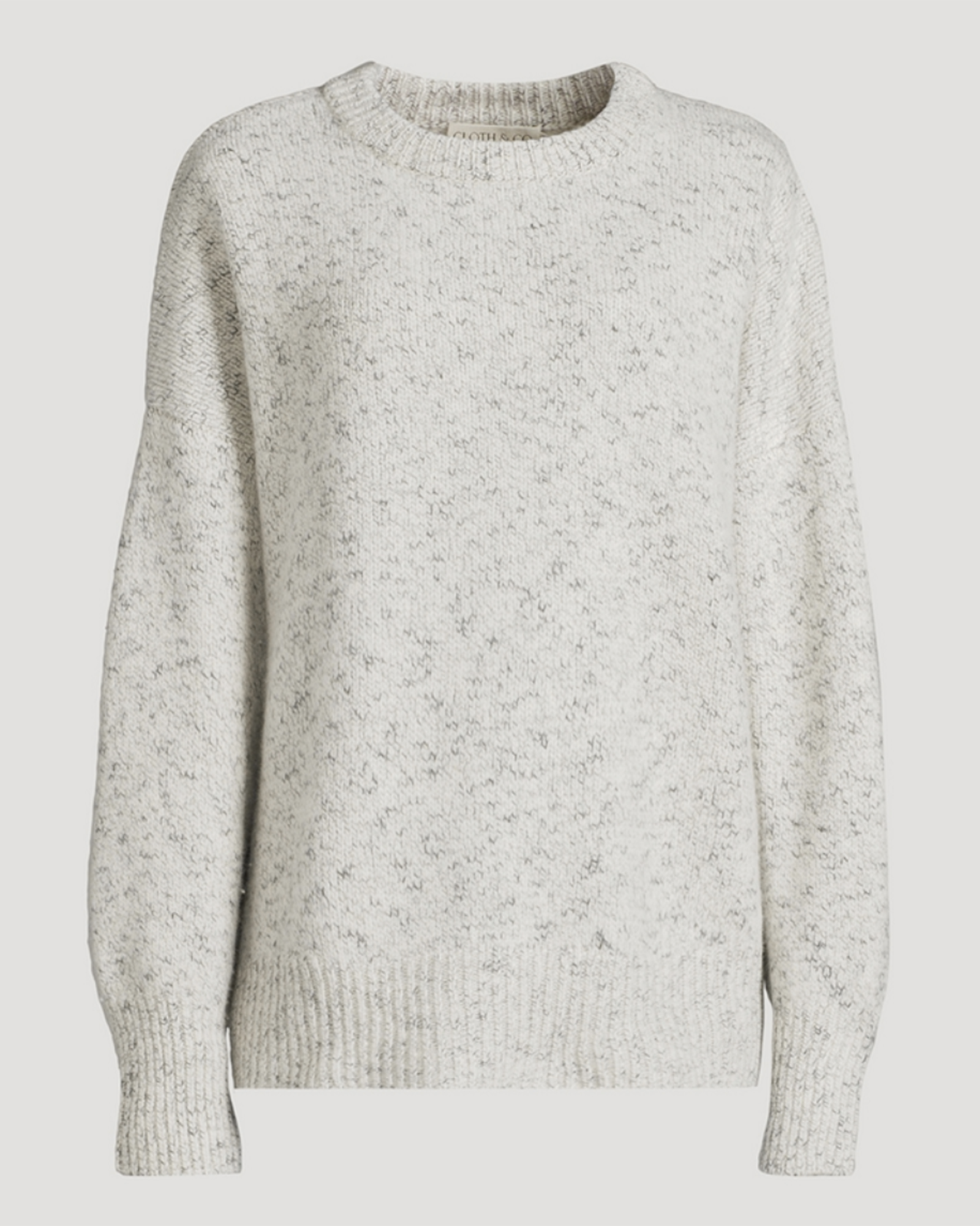 The Billow Sleeve Jumper | Black Fleck