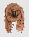 Pom Pom Scarf | Amaretto