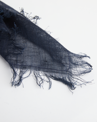 Linen Scarf | Dark Cobalt