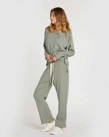 The Waffle Pants Mineral, 100% Certified Organic Cotton, Sustainable & Ethically Made Loungewear & Pants, Made For Good, Cloth & Co.
