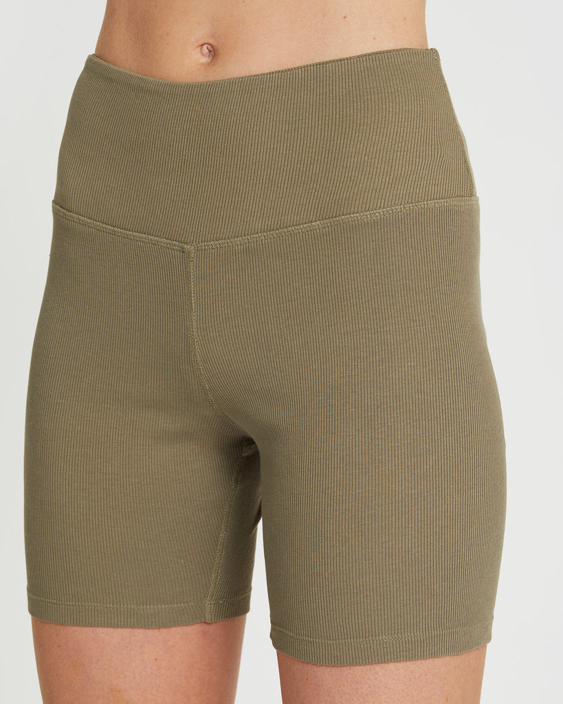 The Rib Shorts Safari, 100% Certified Organic Cotton, Sustainable & Ethically Made Shorts & Activewear, Made For Good, Cloth & Co.
