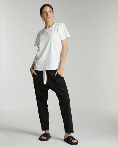 The Tapered Jersey Pant | Vintage Black