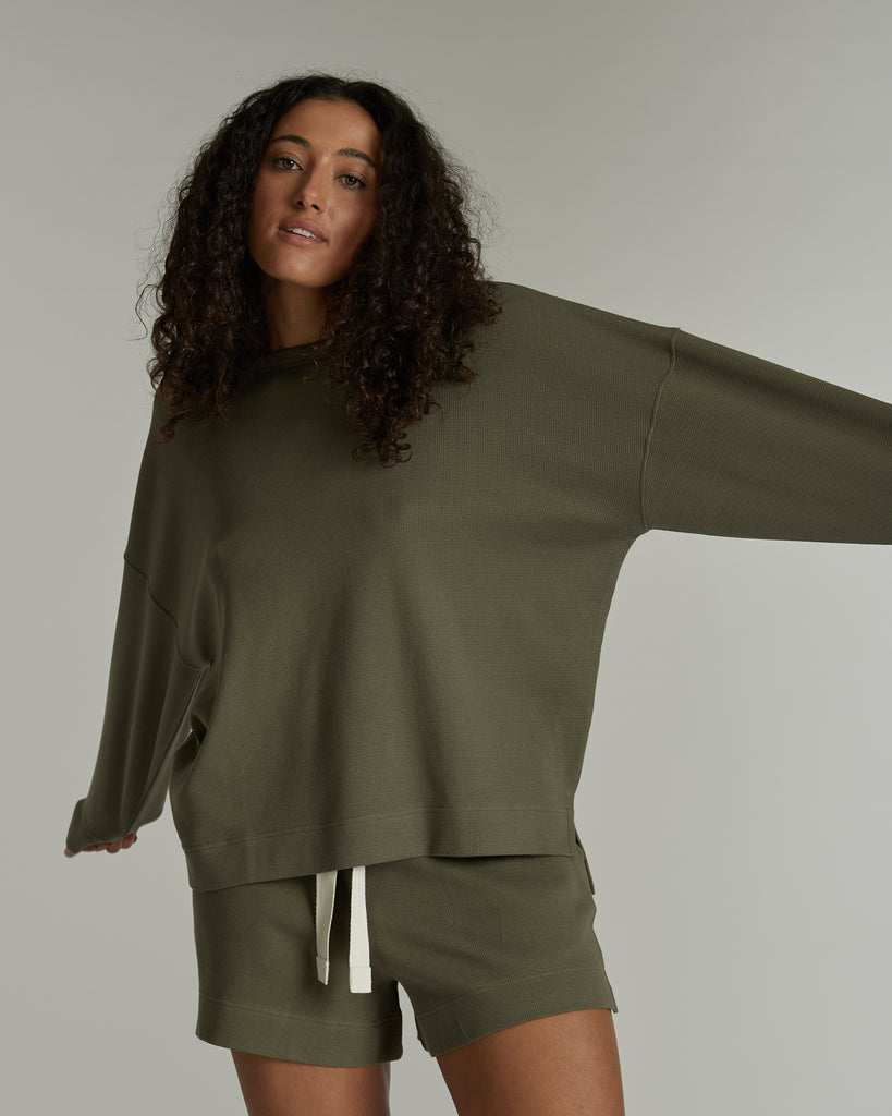 The Waffle Crew Sweat | Moss