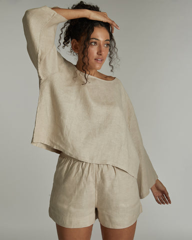The Hemp Shorts Walnut Hull, 100% Woven Hemp, Sustainable & Ethically Made Bottoms & Pants, Made For Good, Cloth & Co.