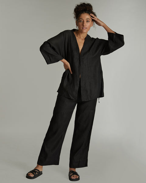 The Hemp Wide Leg Pants Iron, 100% Woven Hemp, Sustainable & Ethically Made Bottoms & Pants, Made For Good, Cloth & Co.