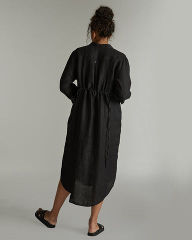 The Hemp Long Shirt Dress Iron, 100% Woven Hemp, Sustainable & Ethically Made Dresses, Made For Good, Cloth & Co.