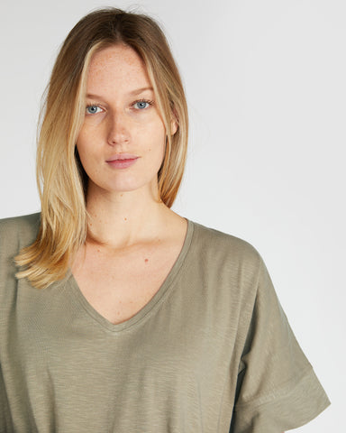 The Slub Tee Dress Safari, 100% Certified Organic Cotton, Sustainable & Ethically Made Dresses, Made For Good, Cloth & Co.