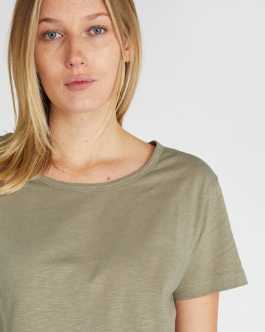 The Raw Hem Slub Tee Safari, 100% Certified Organic Cotton, Sustainable & Ethically Made Tops, Tees & T-Shirts, Made For Good, Cloth & Co.