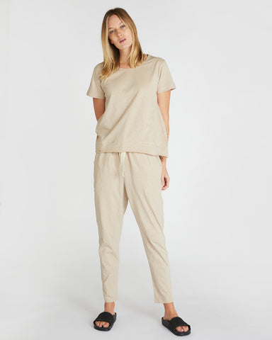 The Slub Lounge Pants Feather, 100% Certified Organic Cotton, Sustainable & Ethically Made Loungewear & Pants, Made For Good, Cloth & Co.