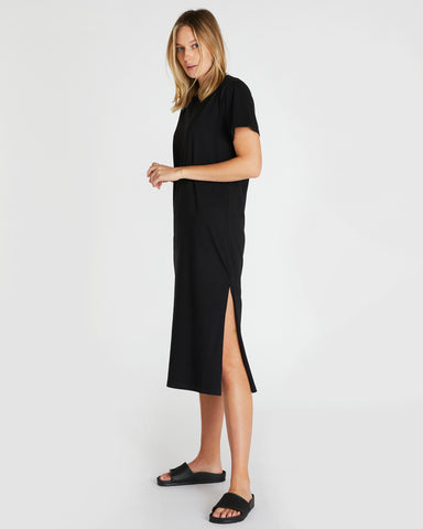 The Boxy Tee Dress Squid Ink, 100% Certified Organic Cotton, Sustainable & Ethically Made Dresses, Made For Good, Cloth & Co.