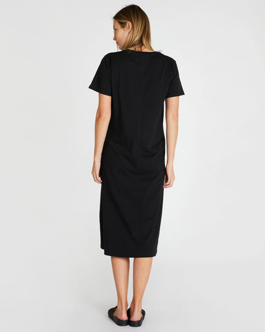 The Boxy Tee Dress Squid Ink, 100% Certified Organic Cotton, Sustainable & Ethically Made Dresses, Made For Good, Cloth & Co.