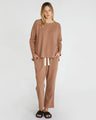 The Waffle Pants Nutmeg, 100% Certified Organic Cotton, Sustainable & Ethically Made Loungewear & Pants, Made For Good, Cloth & Co.