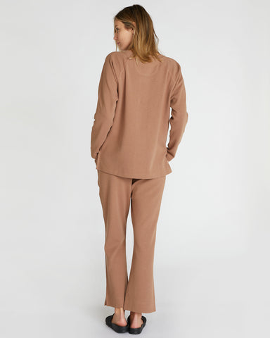 The Waffle Pants Nutmeg, 100% Certified Organic Cotton, Sustainable & Ethically Made Loungewear & Pants, Made For Good, Cloth & Co.